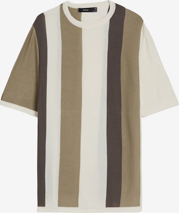 Bershka T-Shirt in Beige: predná strana