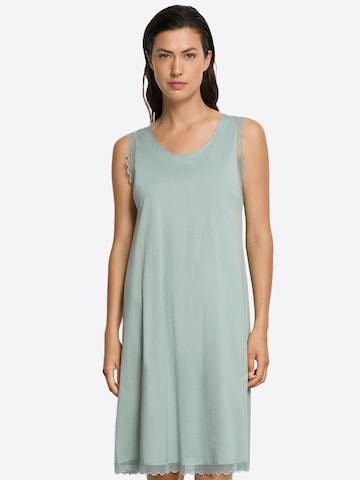 Hanro Nightgown ' Inaya ' in Green: front