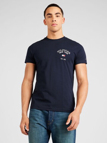 T-Shirt 'Varsity' TOMMY HILFIGER en bleu : devant