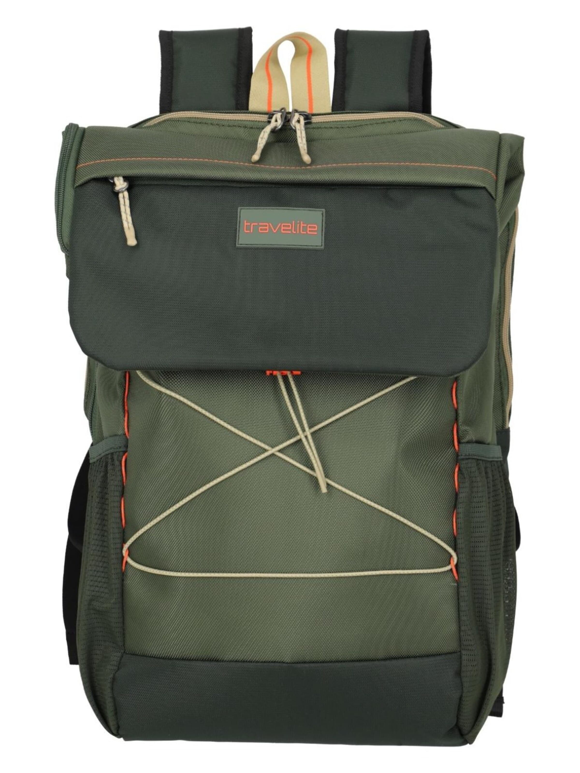 TRAVELITE Backpack in Green: front