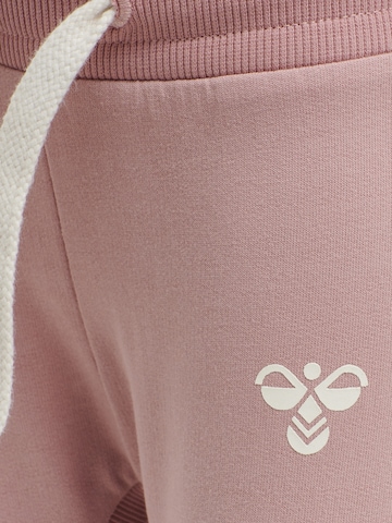 Hummel Tapered Sportbroek 'Apple' in Roze