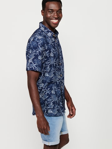 Coupe regular Chemise KOROSHI en bleu