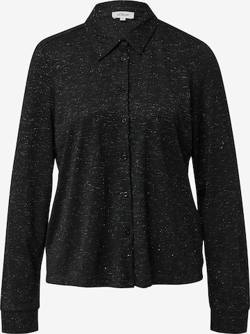 s.Oliver Blouse in Zwart: voorkant