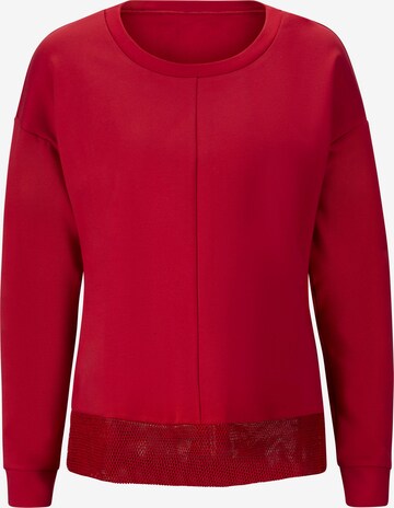 Sweat-shirt heine en rouge : devant