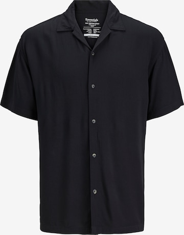 JACK & JONES Regular Fit Skjorte 'JEFF' i sort: forside