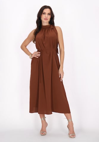 faina Cocktail Dress 'Fashion Look' in Brown: front