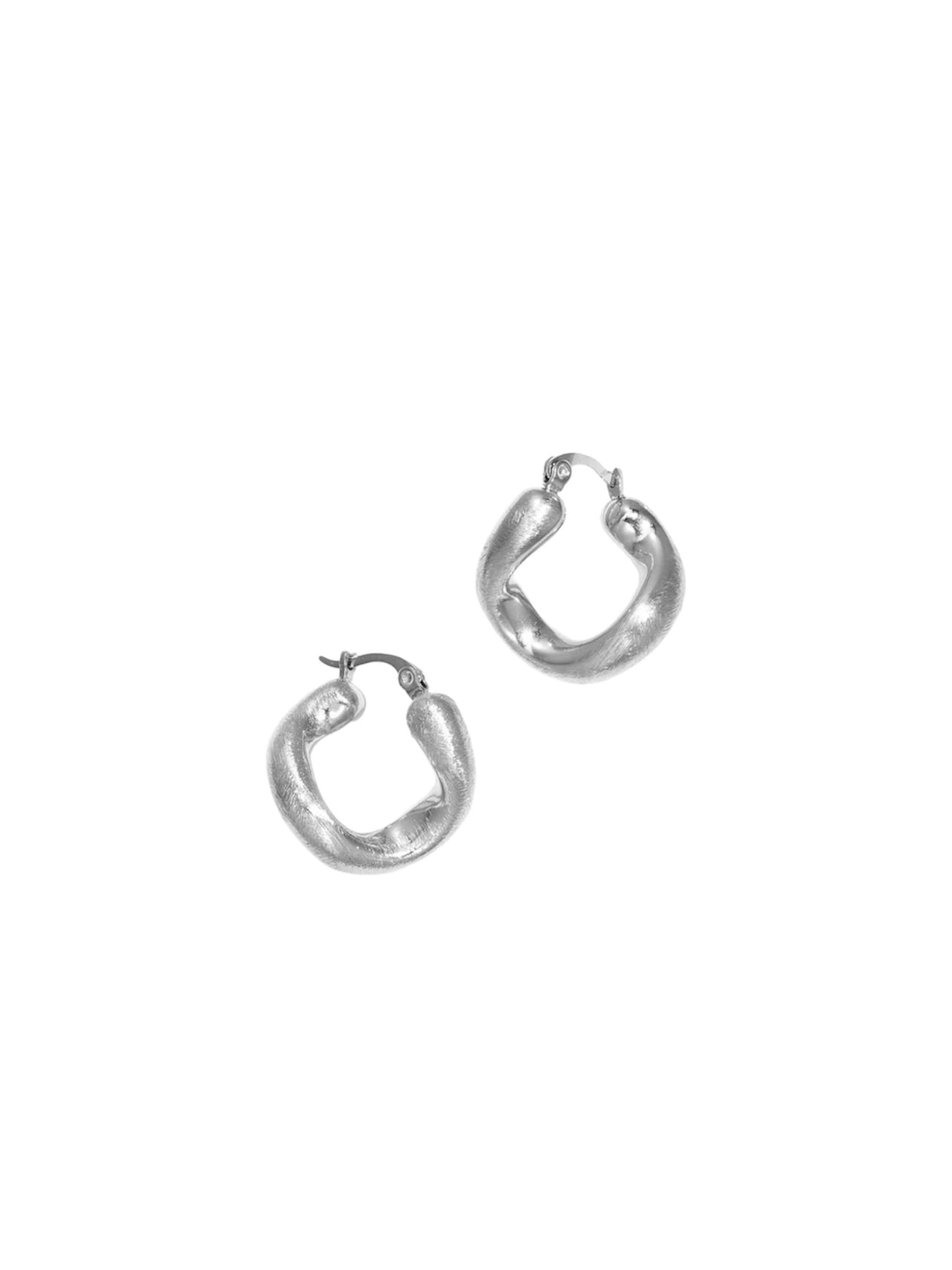 Cala Rose Earrings 'EVIE' in Silver: front