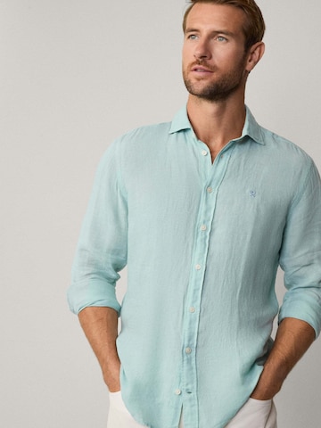Hackett London Regular Fit Hemd 'Ess' in Grün
