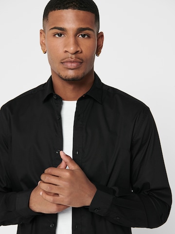 Only & Sons Slim Fit Paita 'ONSSANE' värissä musta