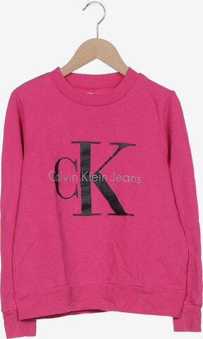 Calvin Klein Jeans Sweatshirt & Zip-Up Hoodie in XS in Pink: front