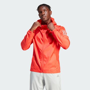 ADIDAS PERFORMANCE Sports jacket 'Own the Run ' in Red: front