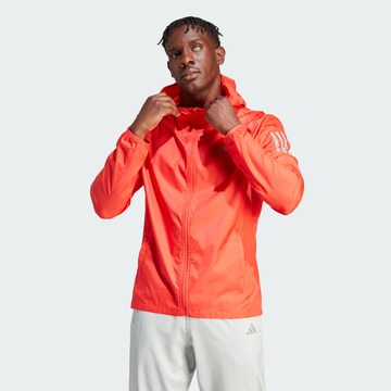 ADIDAS PERFORMANCE Athletic Jacket 'Own the Run ' in Red: front