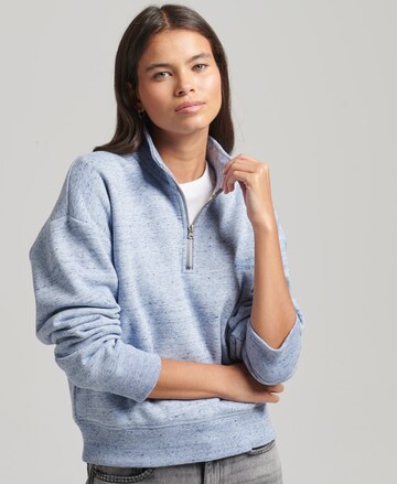 Sweat-shirt Superdry en bleu : devant