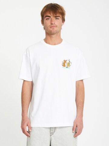 Volcom Shirt 'Curious Cat' in White