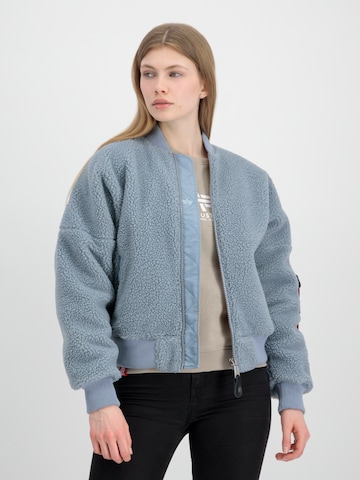 Jachetă  fleece 'MA-1 VF' de la ALPHA INDUSTRIES pe albastru: față