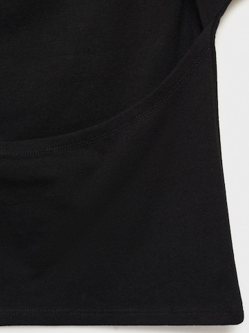 MANGO TEEN Shirt 'ESCOTE' in Black