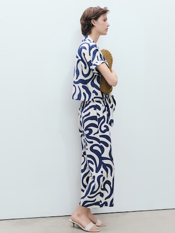 MANGO Wide Leg Bukser 'LIFE' i hvid