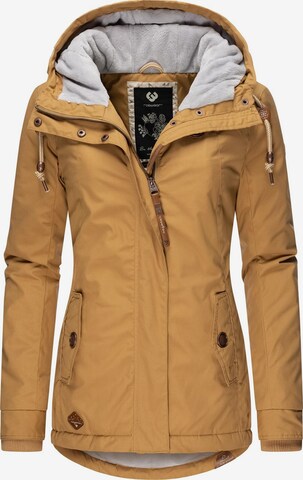 Ragwear Winter Jacket in Brown: front