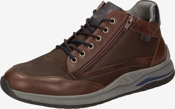 SIOUX Lace-Up Shoes in Brown: front
