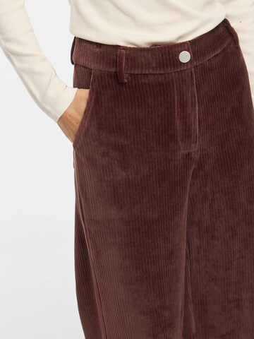 VILA Wide Leg Hose in Braun