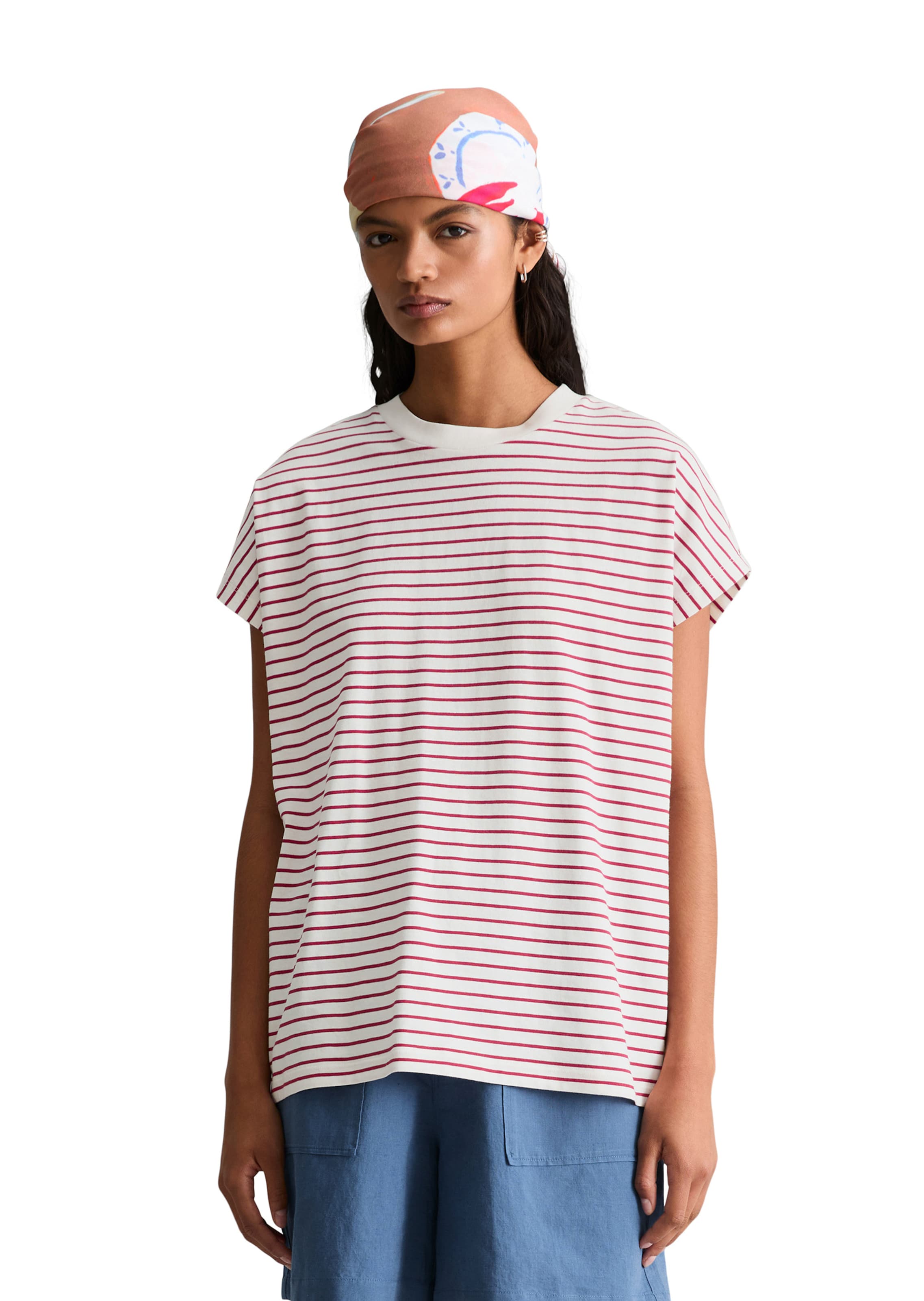 Marc O'Polo DENIM T-Shirt in Rot: Vorderseite