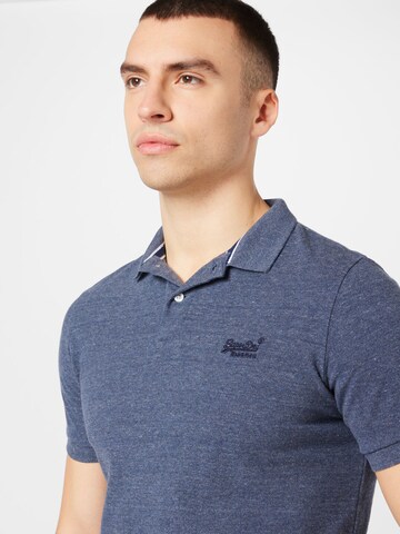 T-Shirt 'CLASSIC' Superdry en bleu