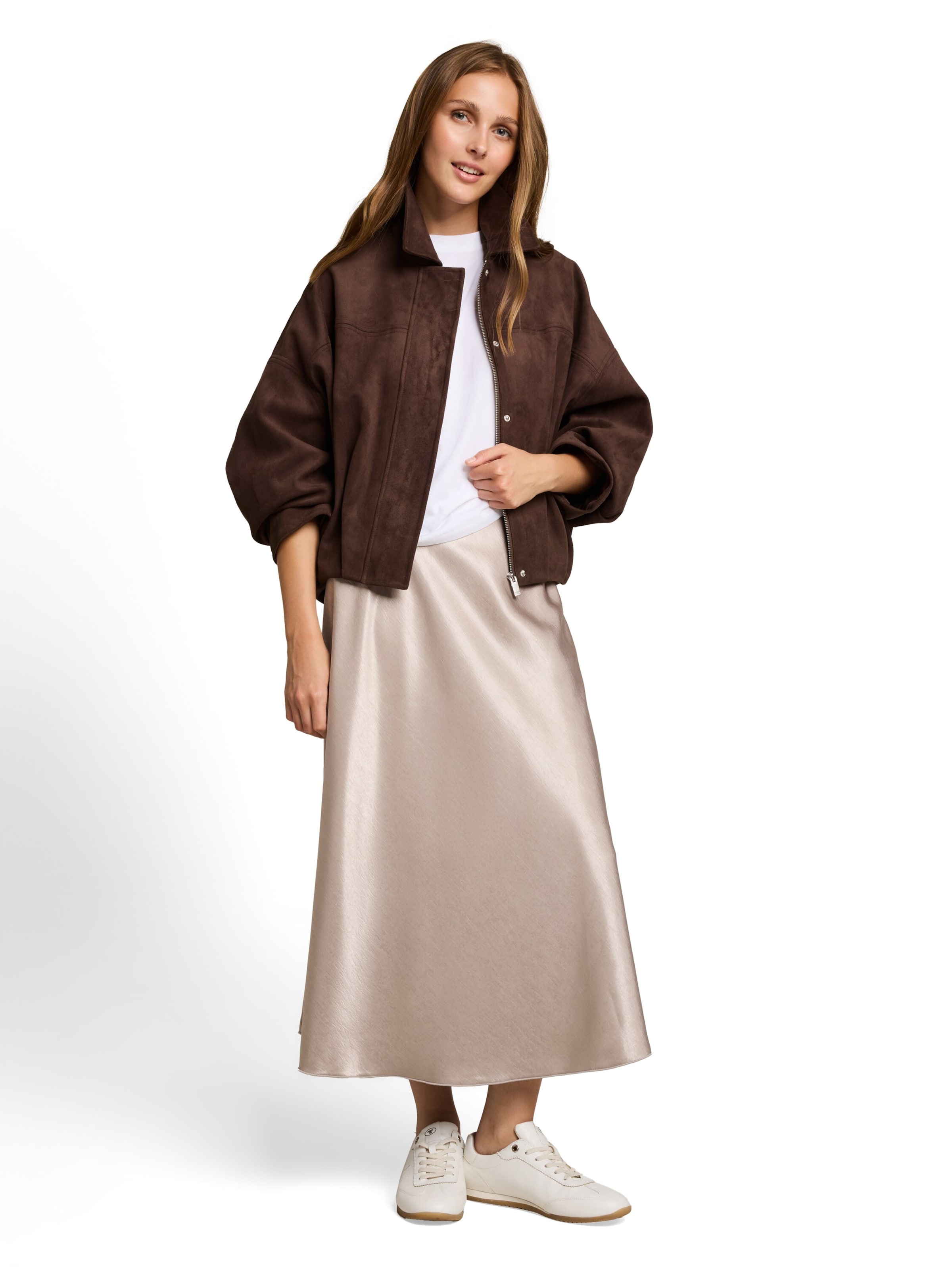 TOM TAILOR DENIM Between-Season Jacket in Brown