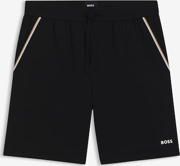 BOSS Pajama Pants in Black: front