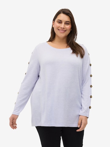 Zizzi - Pullover 'Lucca' em roxo: frente