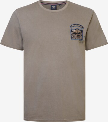 Petrol Industries Shirt 'Palmlife' in Brown: front