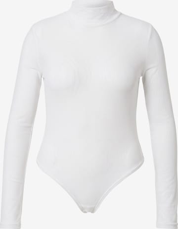 Ulla Popken Shirtbody in Weiß: Vorderseite