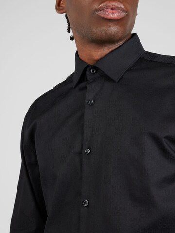 HUGO Slim Fit Hemd in Schwarz