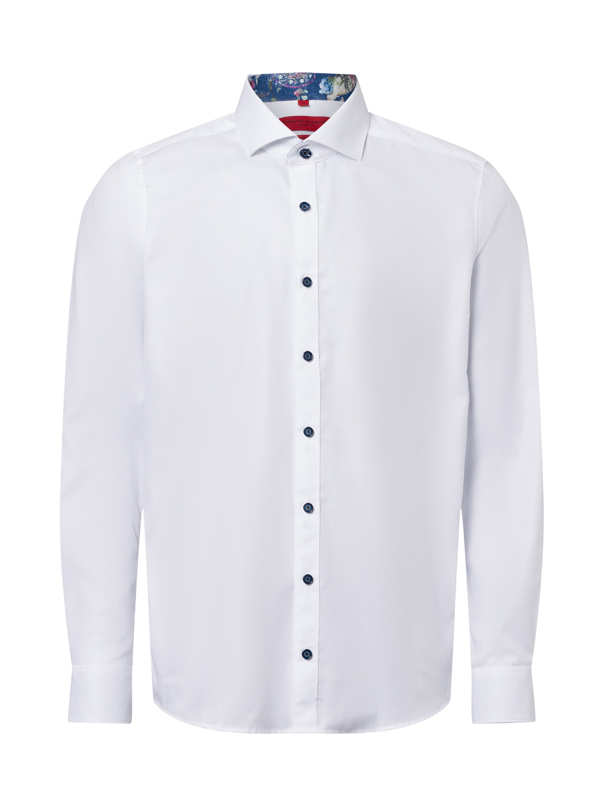 Finshley & Harding Button Up Shirt in White: front