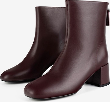 L37 HANDMADE SHOES Ankle Boots 'A LONELY PLACE TO BE' in Rot: Vorderseite