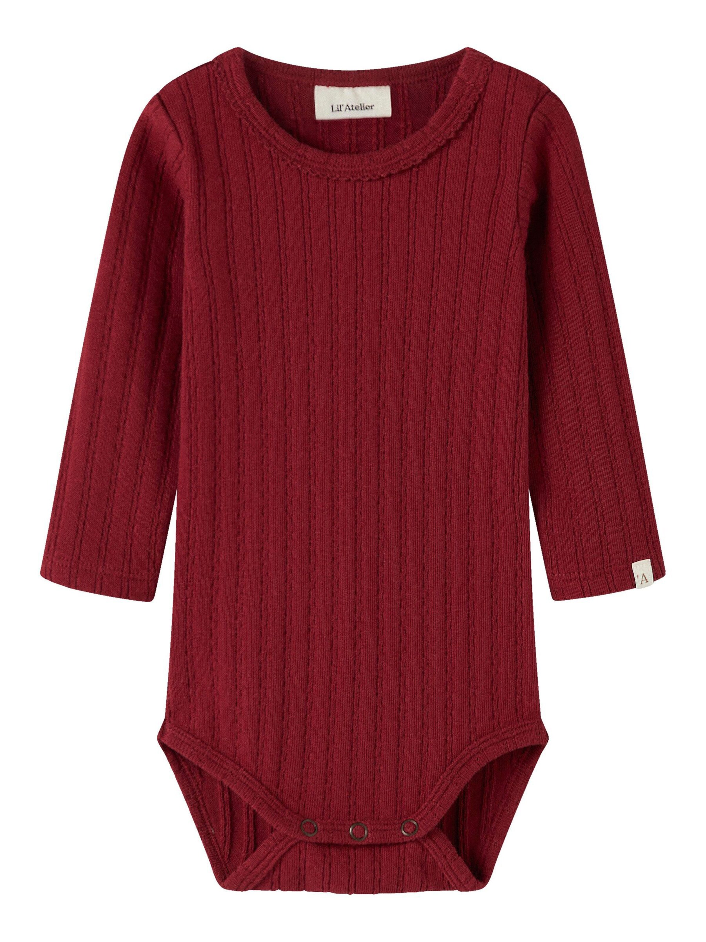 Lil'Atelier Romper/Bodysuit in Red: front