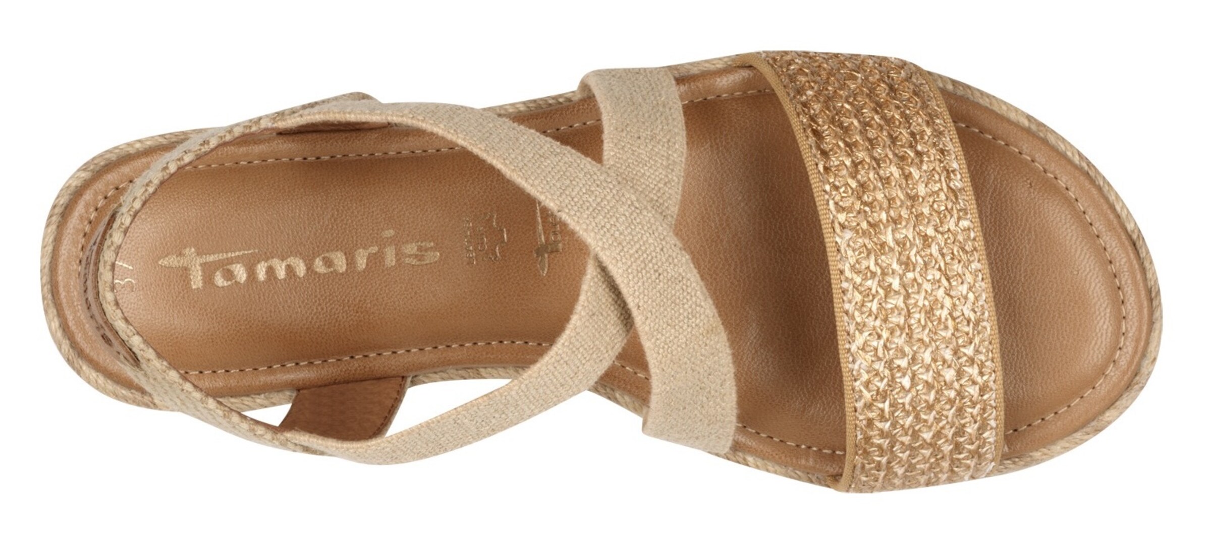 Sandales à lanières Tamaris en bronze