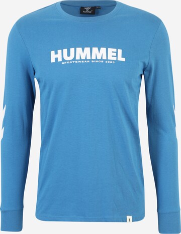 Hummel - Camisa funcionais 'Legacy' em azul: frente