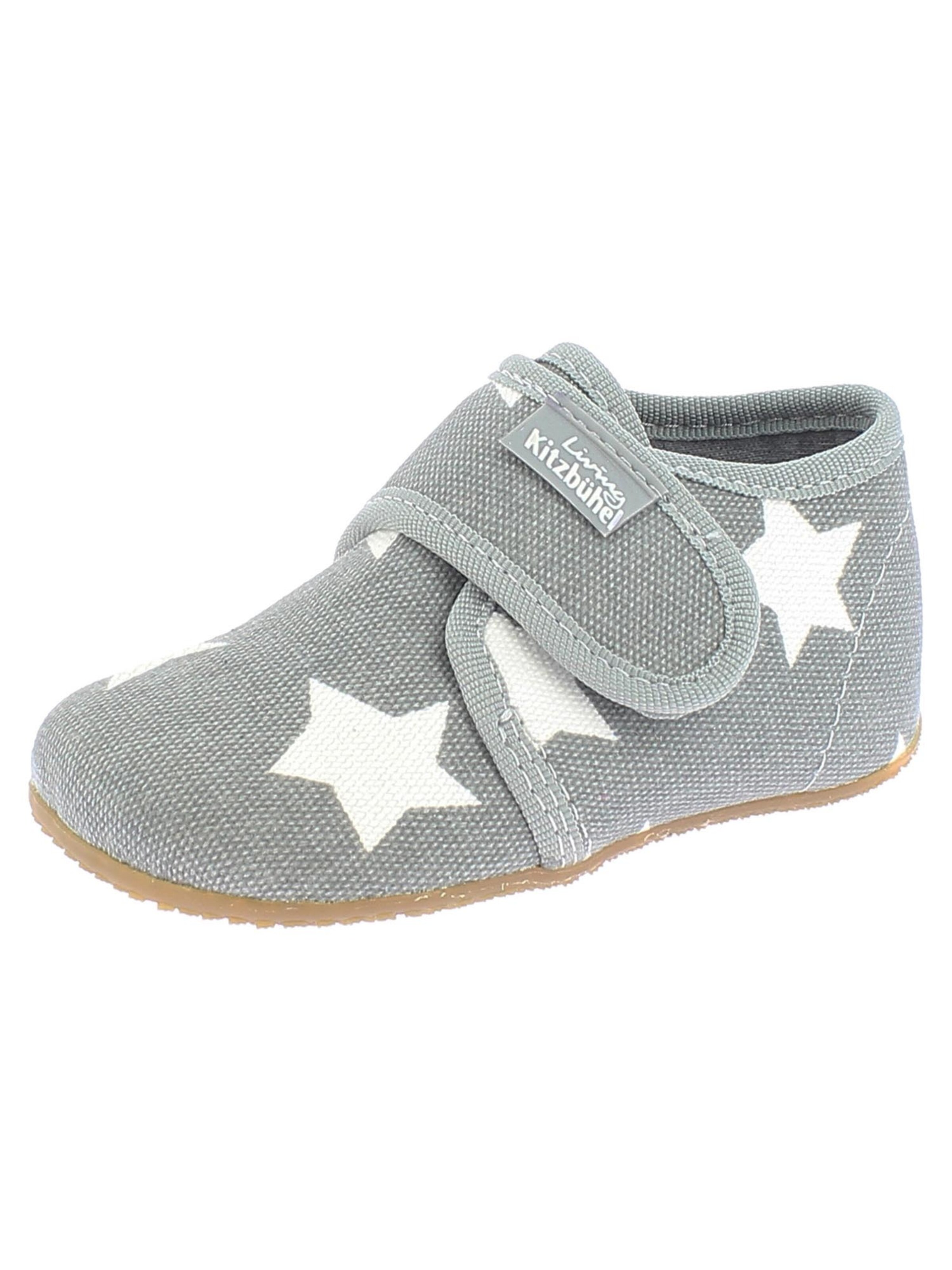 Living Kitzbühel Hausschuh 'Cotton'‌‌‌‌ in Grau: Vorderseite