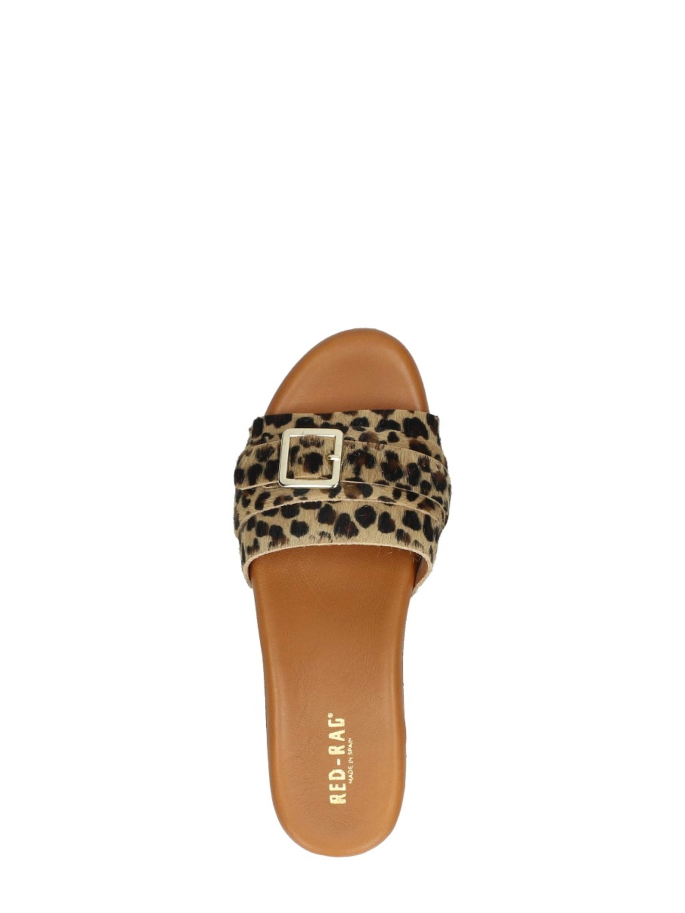 Red-Rag Slippers 'Open Teen' in Brown