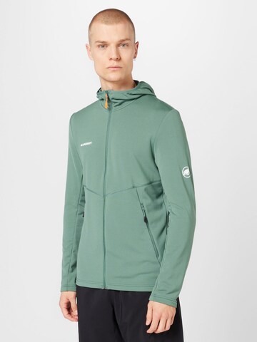 MAMMUT Athletic Fleece Jacket 'Aconcagua' in Green: front