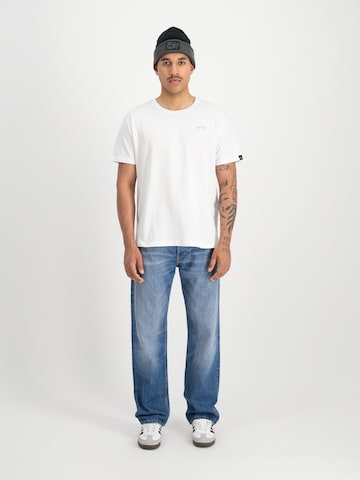 ALPHA INDUSTRIES T-shirt 'Basic TPU' i vit: framsida
