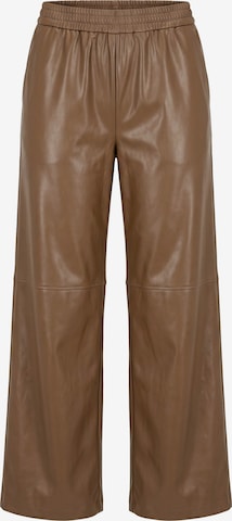 Studio Untold Wide Leg Hose in Braun: Vorderseite