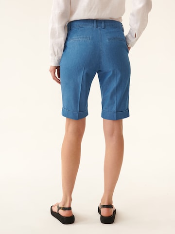 TATUUM Regular Pleated Pants 'Tegi' in Blue