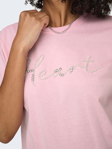ONLY Футболка 'ONLALICE' в Ярко-розовый