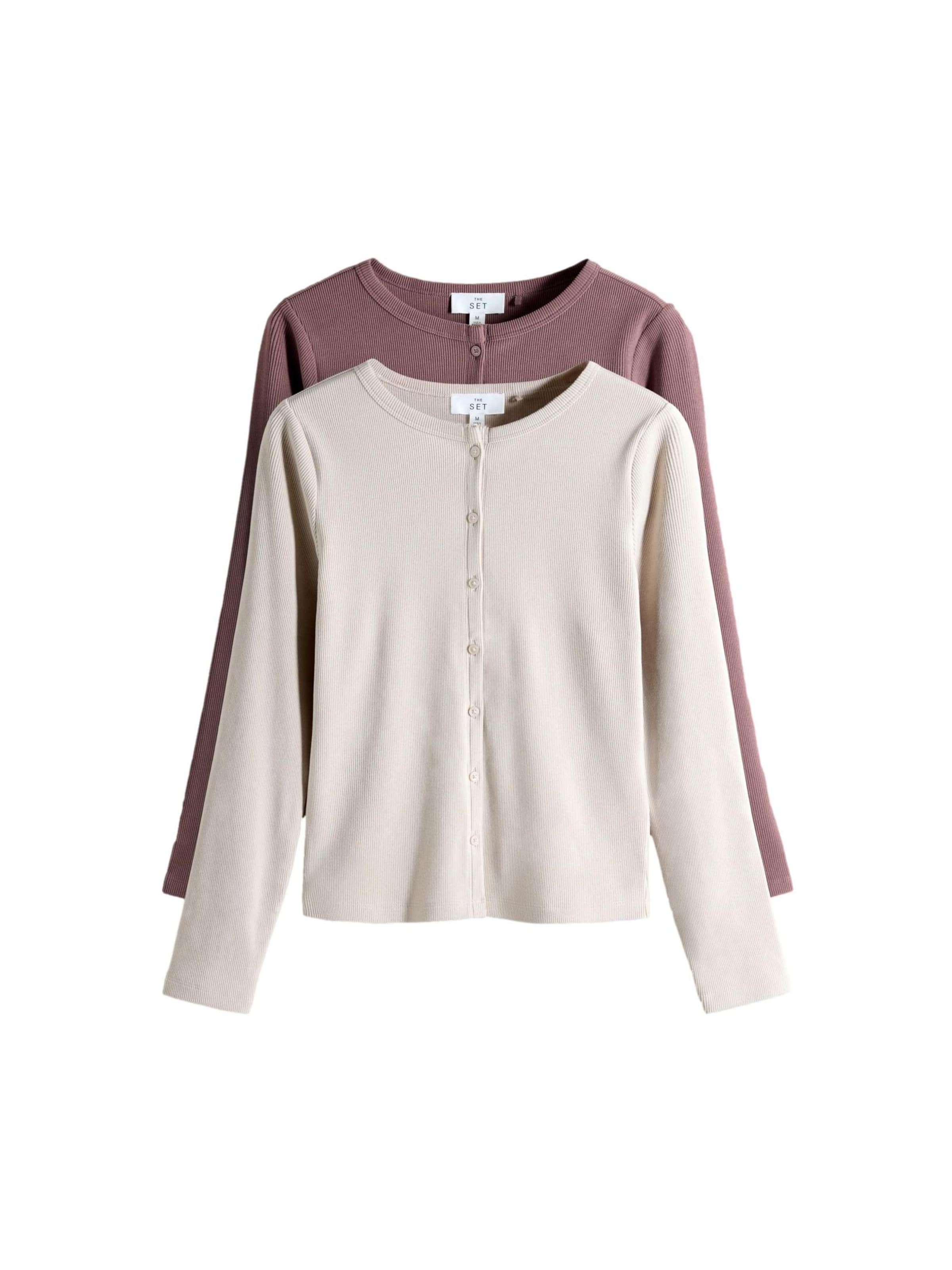 The Set - Cárdigan en beige: frente