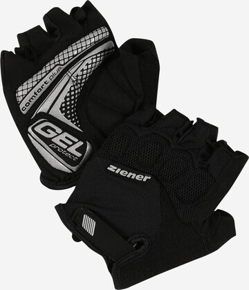 ZIENER - Guantes deportivos 'COLIT' en negro: frente