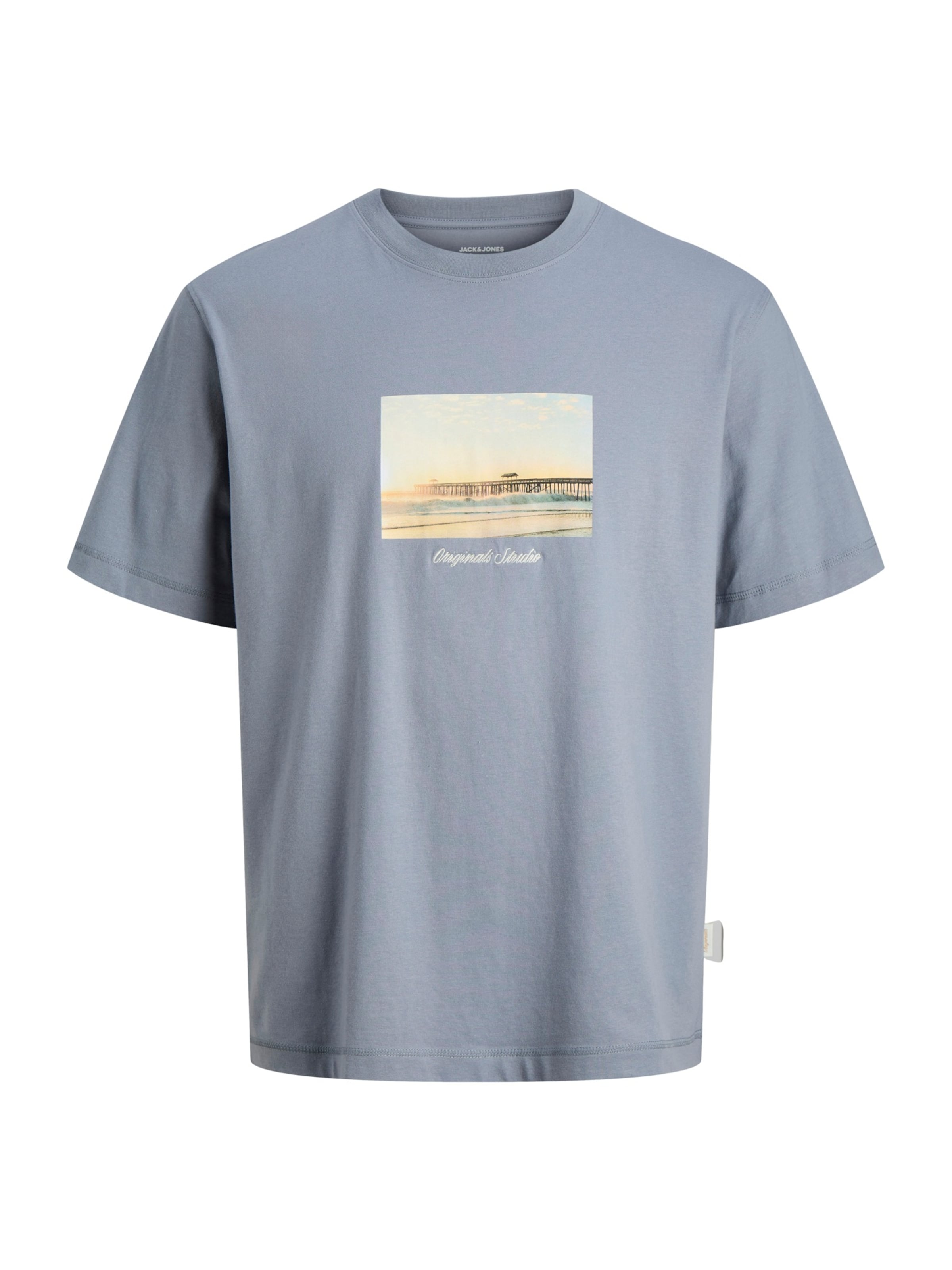 JACK & JONES Póló 'JORNORREBRO' - kék: elől