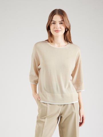 Pull-over COMMA en beige : devant