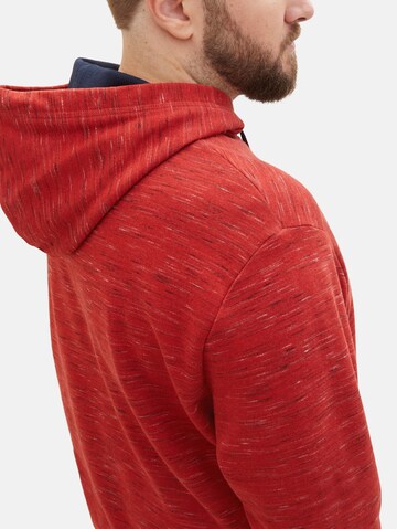 TOM TAILOR Men +Sweater majica - crvena boja