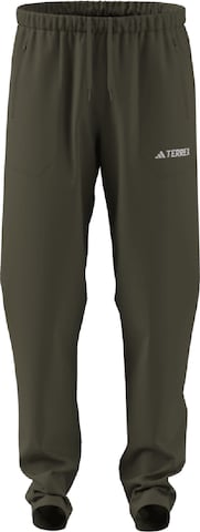 Pantalon outdoor 'Essentials' ADIDAS TERREX en vert : devant